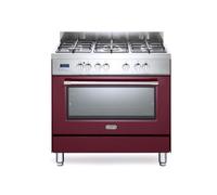 DeLonghi Linea PRO Piano cottura A gas A Antracite, Nero, Acciaio inossidabile - Fumetti e fornello/zona cottura (Piano cottura, Antracite, Nero, Acciaio inossidabile, Manopola, Acciaio inossidabile, Frontale, Base)