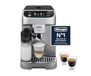 De'Longhi Magnifica Plus ECAM322.70.SB Modello 2024 Macchina Automatica per Caffè in Chicchi, Caraffa Montalatte Automatica LatteCrema, 18 Bevande, Pannello di controllo touch con Display a Colori