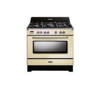 De'Longhi MEM965BAED Cucina Libera installazione | Classe A | crema, 5 gas (1TC), griglie ghisa, elettr. 8 funz., 3D, progr.elettr, vano scaldavivande