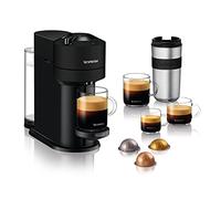 De'Longhi Nespresso Vertuo Next ENV120.BM, Macchina Caffè Automatica, Macchina Da Caffè A Un Pulsante, 4 Dimensioni Della Tazza, Tecnologia Di Centrifusione, Pacchetto Di Benvenuto Incluso, Nero Opaco