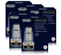 Delonghi Nokalk - Detersivo anticalcare per macchina per caffè, confezione da 2 flaconi da 100 ml, 5 pezzi