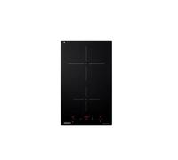 De'Longhi Pin32 Piano Cottura Elettrico, Linea Domino, A Induzione, 2 Zone, 3600 W, 30 Cm, Filo Top, Touch Control, Timer, Vetroceramica, Nero