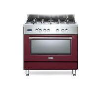 DELONGHI PRO96MRED CUCINA 90X60 FORNO MULTIFUNZIONE 5 FUOCHI PIZZA BORDEAUX [EEK: E]