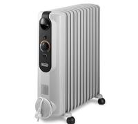 De’Longhi Radia-s Easytronic Interno Nero, Bianco 2500 W Riscaldatore ambiente elettrico a olio
