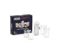 De'Longhi Rivelia LatteCrema DLSC032 Cool Upgrade per RICETTE FREDDE, Set Cappuccinatore SOLO Macchine Caffè Rivelia, Incluso Caraffa LatteCrema Cool, 2 Bicchieri Doppia Parete da 400ml e 2 da 480ml