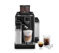 De'Longhi Rivelia Start - Macchina da Caffè Automatica 10 Bevande Nera | Macchina Caffè con Montalatte LatteCrema, Display Touch a Colori, Contenitori Chicchi Intercambiabili, EXAM422.55.BXL