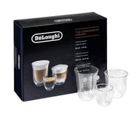 De'Longhi SET FANCY BOX DLSC302 composto da 6 bicchieri termici in vetro borosil