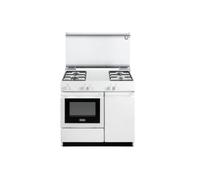 De'Longhi SEW8540NED Cucina Libera installazione | Classe B | bianco, 4gas, acc.ne manuale, elettrico (3), luce, cop. vetro, vano portabombola, vano scaldavivande