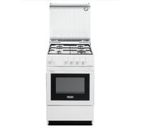 De'Longhi SGW554GBN Cucina Libera installazione | Classe A+ | bianco, 4gas, gas, acc.ne manuale, cop. vetro, predisposizione gas bombola