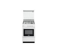 De'Longhi SGW554GNN Cucina Libera installazione | Classe A | bianco, 4gas, gas, acc.ne manuale, cop. vetro, predisposizione gas naturale