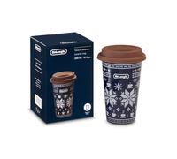 Delonghi tazza Winter ceramica termica doppia parete 300ml coperchio silicone