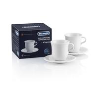 Delonghi Tazzine per cappuccino in porcellana, 270 ml, set di 2 DLSC309