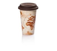 De'Longhi Travel Mug DLSC056 Thermos a Doppia Parete per Drink Caldi e Freddi, Facile da Trasportare, Custodia Antiscivolo in Silicone, 300 ml di Capacità