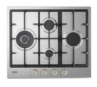 De'Longhi YLG 60 RFX piano Acciaio inossidabile Integrato 60 cm Gas 4 zona(e) - Nouvo