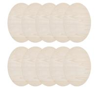 DELORIGIN 10 dischi di legno ovali, 22 x 15 cm, per fai da te, taglio tavole in legno di faggio non verniciato, per artisti, dipinti e cartelli
