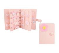 DELORIGIN 2 fermagli per capelli in feltro, colore rosa, organizer da donna, per fasce per capelli, per viaggi