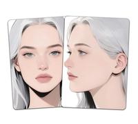 DELORIGIN 2 lavagne per fare pratica per la pittura del viso, riutilizzabili, formato A4, per pittura facciale, palcoscenico, festival, carnevale, allenamento, strumento per truccare il viso per