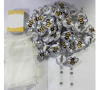 DELORIGIN 50 pezzi API porta badge clip api carta d'identità carta ispiratrice organza titolare retrattile per infermieri infermieristici personale medico