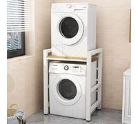 Delorm Lavatrice Scaffale Tamburo Lavastoviglie Ripiano Di Stoccaggio Piano 2 Livelli Asciugatrice Superiore Impilabile Rack Adatto Per Bagno, Cucina, Balcone, Lavanderia, Capacità Portante 300kg
