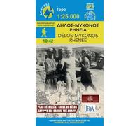 Delos - MYKONOS - RHENEIA 10.42 MAP