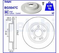 DELPHI 2X Dischi Freno Posteriori Completi Per Mercedes W177 W247