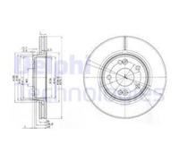 DELPHI 2x Disco Freni Anteriore Ø280 MM Ventilato per Renault Laguna II Grand