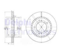 DELPHI 2x Disco Freni Anteriore Ø310 MM Ventilato per Suzuki Grand Vitara I FT