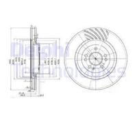 DELPHI 2x Disco Freni Anteriore Ø345 MM Ventilato per Benz M - Classe W163