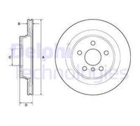 DELPHI 2X Disco Freno Posteriore Ø300Mm Ventilato Per BMW X1 F48 XDRIVE20D