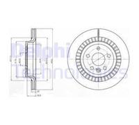 DELPHI 2x Disco Freno Posteriore Ø302 MM Ventilato Non Patinato per Volvo XC60