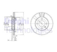 DELPHI 2x Disco Frontale Ø239mm Ventilato per VW Lupo 6X1 6E1 1.0 1.4 Polo