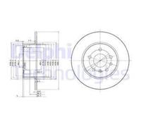 DELPHI 2x Disco Posteriore Ø286 Pieno per Opel Vectra B J96 1.6i 16V 1.8i 31_