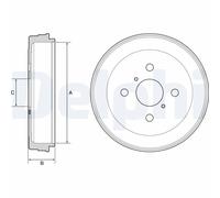 Tamburo freno DELPHI BF530