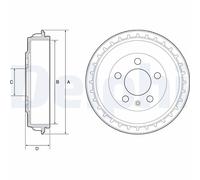 Tamburo freno DELPHI BF563