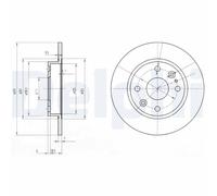 DELPHI BG2803 Discofreno MAZDA