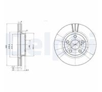 DELPHI BG3347 Discofreno TOYOTA