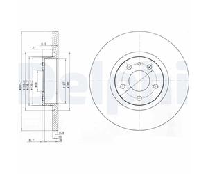 DELPHI BG3420 Discofreno ALFA ROMEO