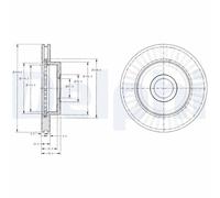 DELPHI BG3659 Discofreno JEEP