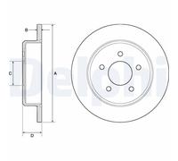 DELPHI BG3739 Discofreno JEEP CHRYSLER DODGE