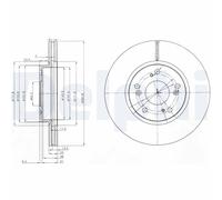DELPHI BG3980C Discofreno HONDA