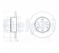 DELPHI BG4165 Discofreno IVECO