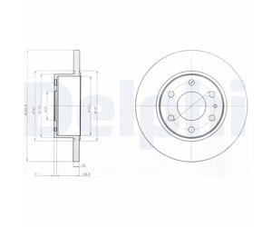 DELPHI BG4165 Discofreno IVECO