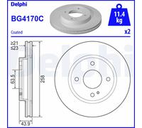 DELPHI BG4170C Discofreno FORD