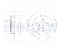 DELPHI BG4188 Discofreno OPEL CHEVROLET SAAB