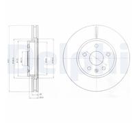 DELPHI BG4189C Discofreno OPEL CHEVROLET SAAB VAUXHALL