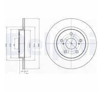 DELPHI BG4200C Discofreno TOYOTA
