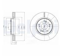 DELPHI BG4250C Discofreno HONDA