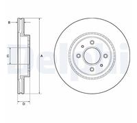 DELPHI BG4743C Discofreno HYUNDAI KIA