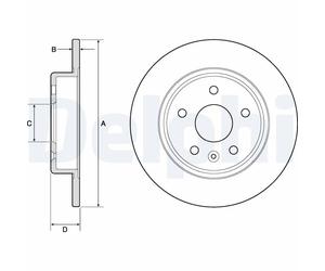 DELPHI BG4761C Discofreno OPEL