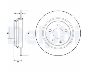 DELPHI BG4811C Discofreno MERCEDES-BENZ